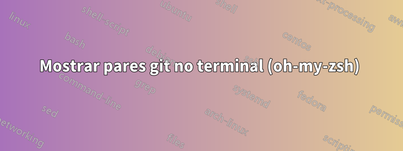 Mostrar pares git no terminal (oh-my-zsh)