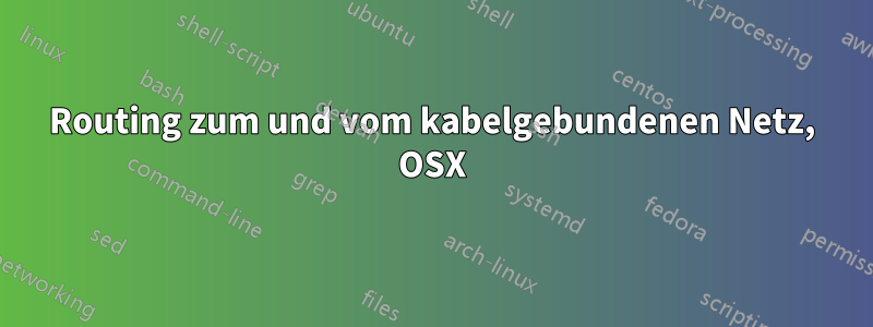 Routing zum und vom kabelgebundenen Netz, OSX