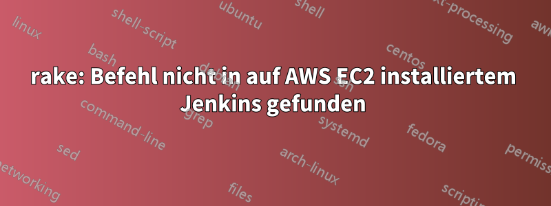 rake: Befehl nicht in auf AWS EC2 installiertem Jenkins gefunden