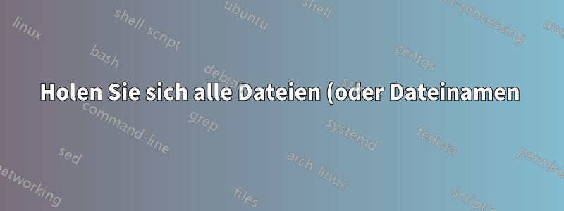 Holen Sie sich alle Dateien (oder Dateinamen) aus dem S3-Bucket für ein bestimmtes Datum