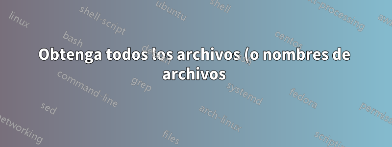 Obtenga todos los archivos (o nombres de archivos) del depósito s3 para una fecha específica