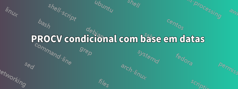 PROCV condicional com base em datas