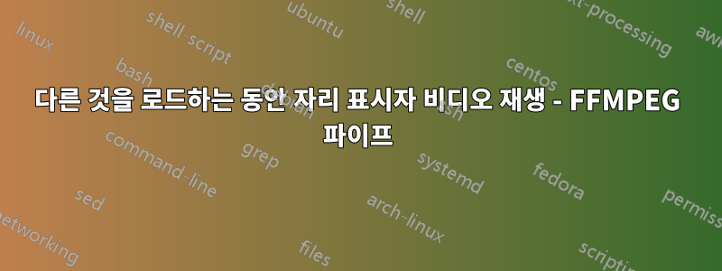 다른 것을 로드하는 동안 자리 표시자 비디오 재생 - FFMPEG 파이프