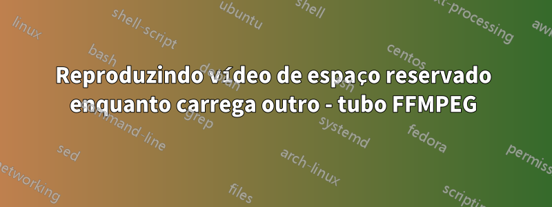 Reproduzindo vídeo de espaço reservado enquanto carrega outro - tubo FFMPEG