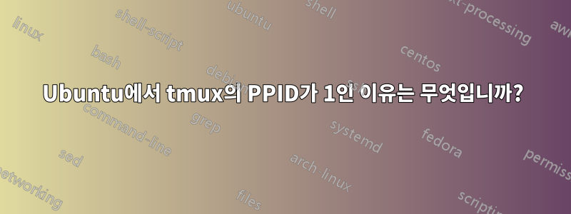 Ubuntu에서 tmux의 PPID가 1인 이유는 무엇입니까?