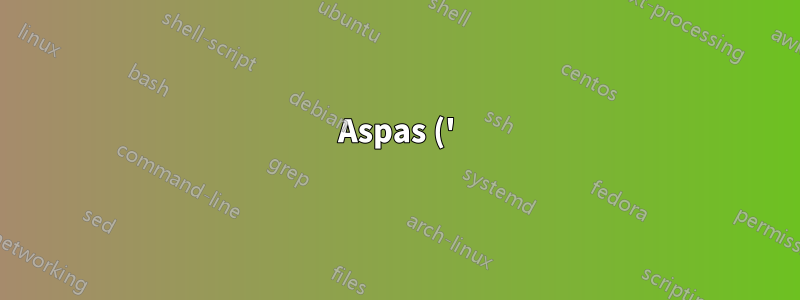 Aspas (') são detectadas como Til (~) em navegadores da Web (e vice-versa)