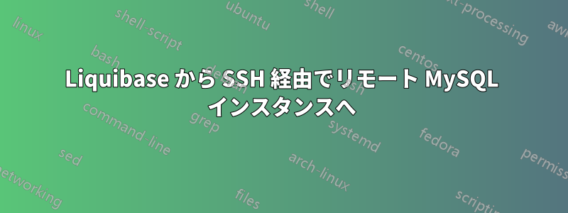 Liquibase から SSH 経由でリモート MySQL インスタンスへ