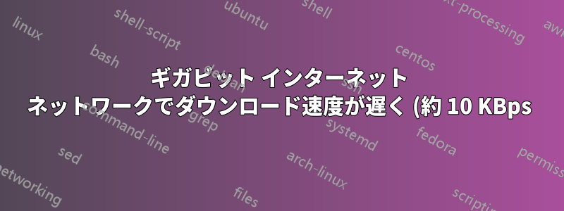 ギガビット インターネット ネットワークでダウンロード速度が遅く (約 10 KBps)、トラッカー ステータスが「接続がタイムアウトしました」になる