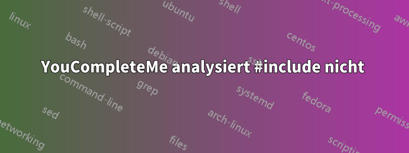 YouCompleteMe analysiert #include nicht