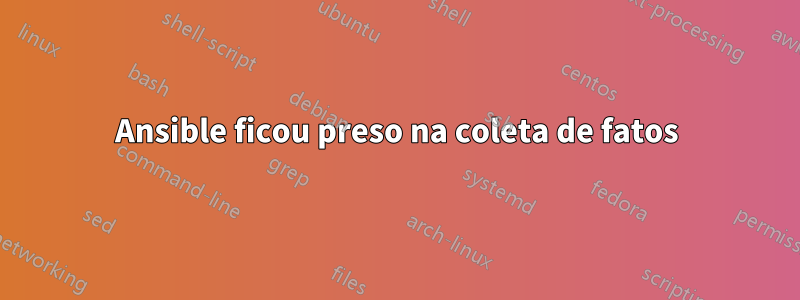 Ansible ficou preso na coleta de fatos