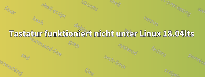 Tastatur funktioniert nicht unter Linux 18.04lts