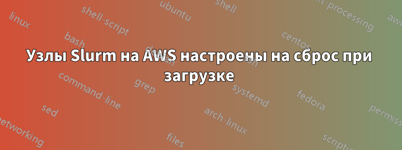 Узлы Slurm на AWS настроены на сброс при загрузке