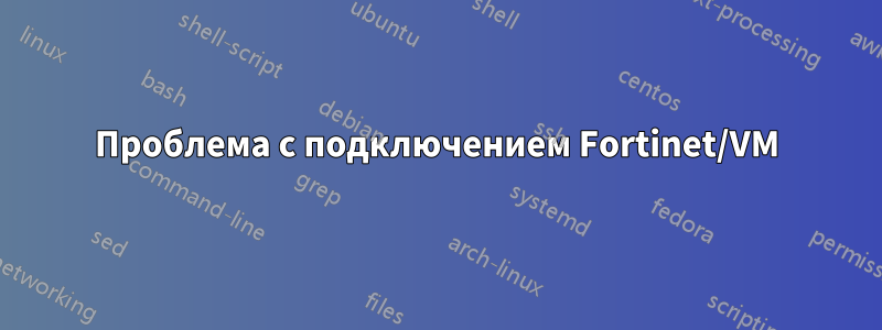 Проблема с подключением Fortinet/VM