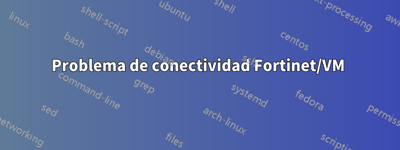 Problema de conectividad Fortinet/VM