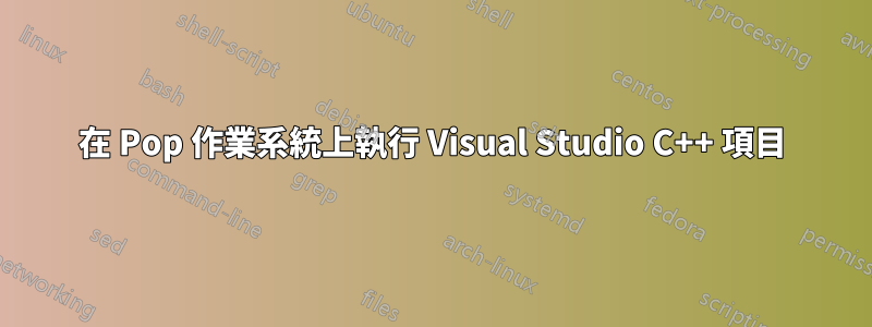 在 Pop 作業系統上執行 Visual Studio C++ 項目