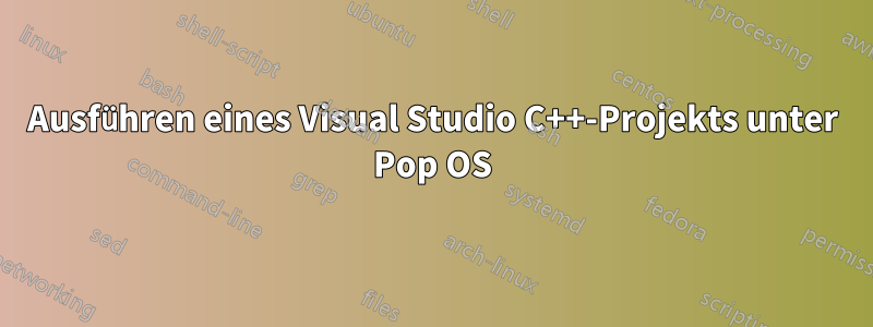 Ausführen eines Visual Studio C++-Projekts unter Pop OS