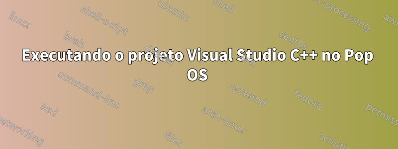 Executando o projeto Visual Studio C++ no Pop OS