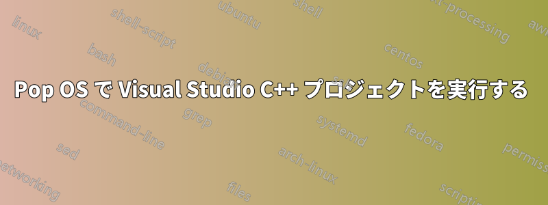 Pop OS で Visual Studio C++ プロジェクトを実行する