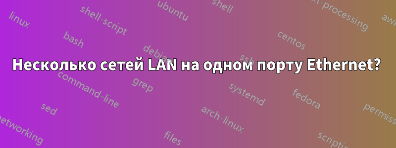 Несколько сетей LAN на одном порту Ethernet?