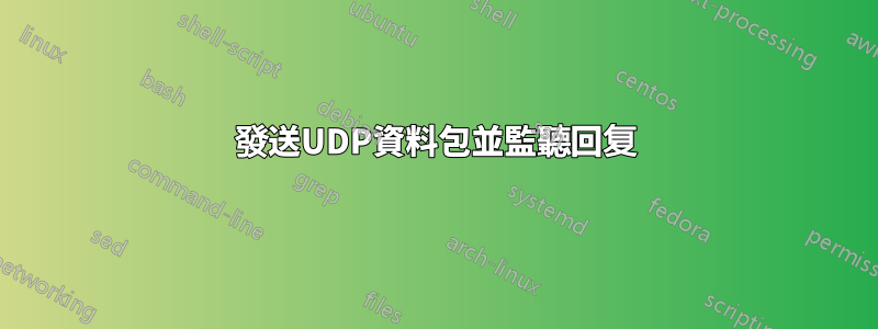 發送UDP資料包並監聽回复