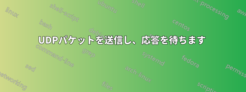 UDPパケットを送信し、応答を待ちます