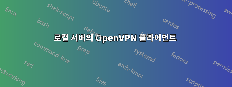 로컬 서버의 OpenVPN 클라이언트