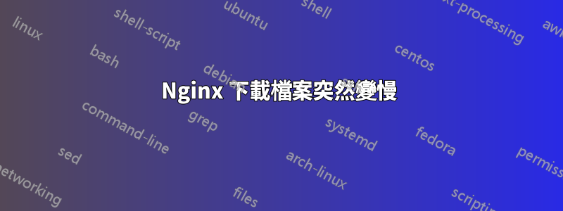 Nginx 下載檔案突然變慢