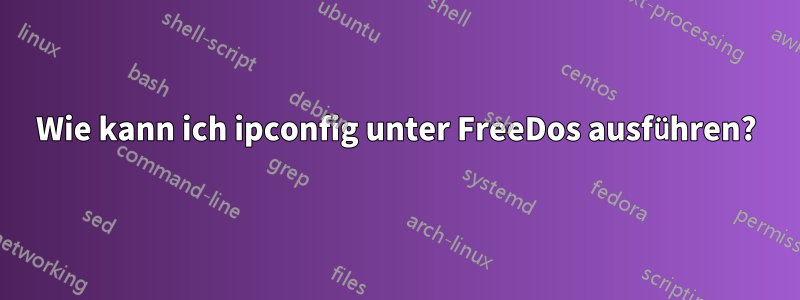 Wie kann ich ipconfig unter FreeDos ausführen?