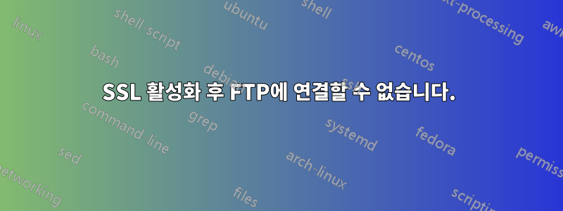 SSL 활성화 후 FTP에 연결할 수 없습니다.