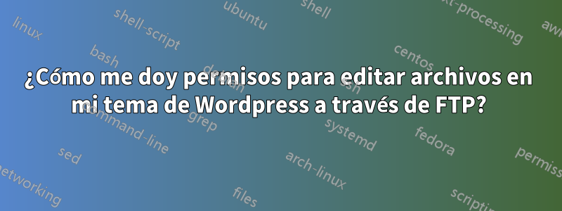 ¿Cómo me doy permisos para editar archivos en mi tema de Wordpress a través de FTP?