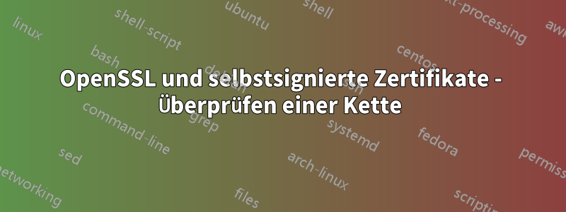 OpenSSL und selbstsignierte Zertifikate - Überprüfen einer Kette