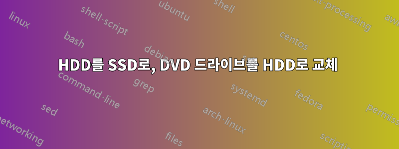 HDD를 SSD로, DVD 드라이브를 HDD로 교체