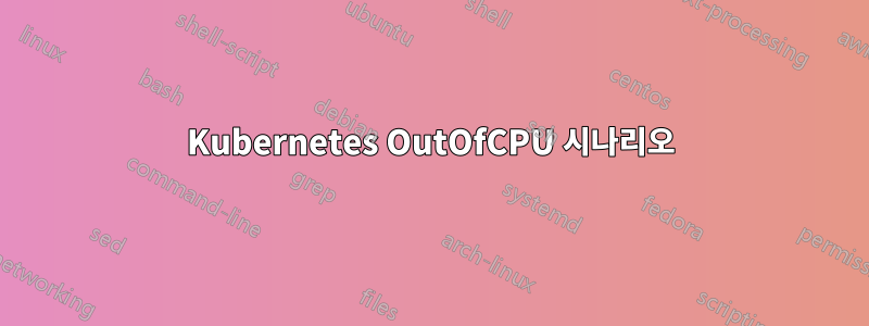 Kubernetes OutOfCPU 시나리오