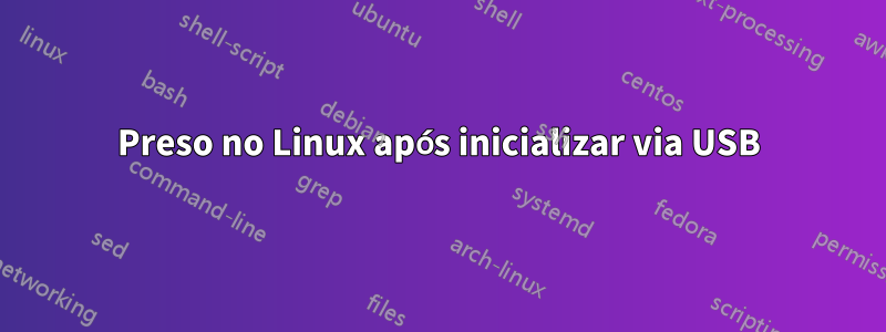 Preso no Linux após inicializar via USB