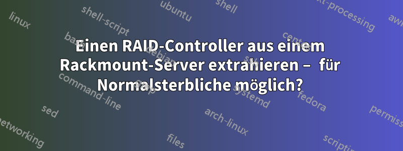 Einen RAID-Controller aus einem Rackmount-Server extrahieren – für Normalsterbliche möglich?