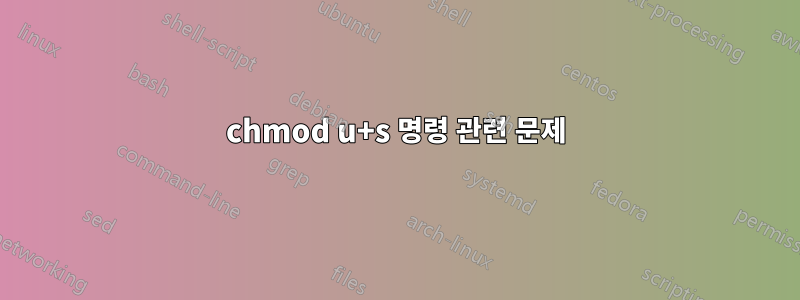 chmod u+s 명령 관련 문제