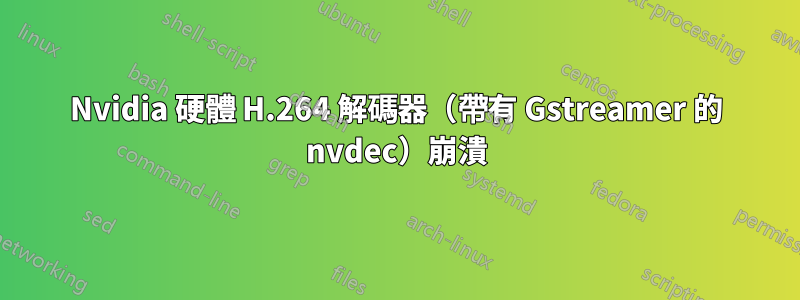 Nvidia 硬體 H.264 解碼器（帶有 Gstreamer 的 nvdec）崩潰