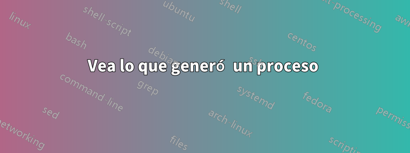 Vea lo que generó un proceso