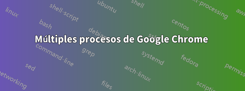 Múltiples procesos de Google Chrome