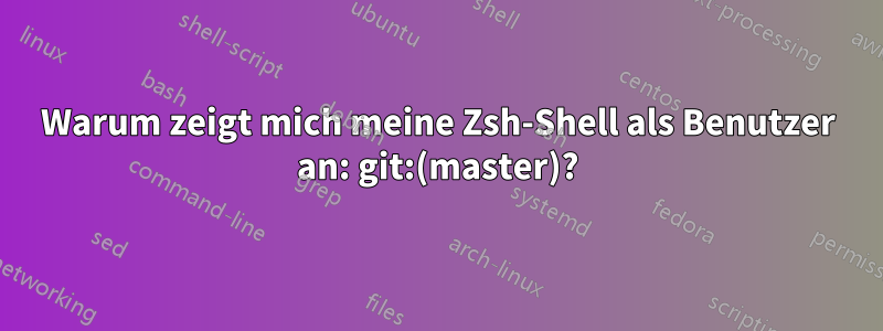 Warum zeigt mich meine Zsh-Shell als Benutzer an: git:(master)?