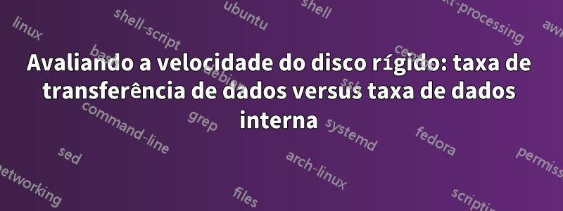 Avaliando a velocidade do disco rígido: taxa de transferência de dados versus taxa de dados interna