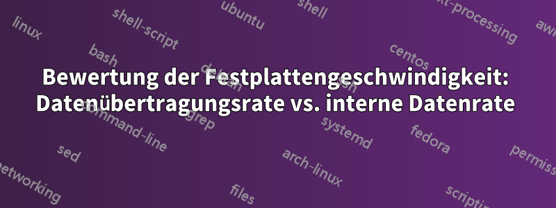 Bewertung der Festplattengeschwindigkeit: Datenübertragungsrate vs. interne Datenrate