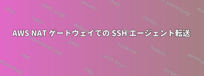AWS NAT ゲートウェイでの SSH エージェント転送