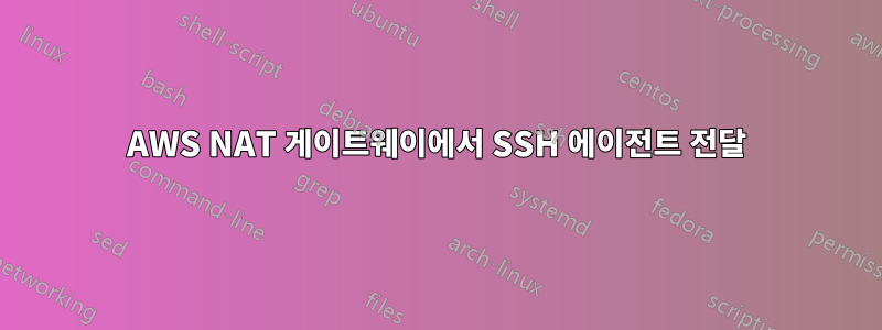 AWS NAT 게이트웨이에서 SSH 에이전트 전달