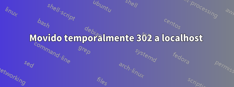 Movido temporalmente 302 a localhost