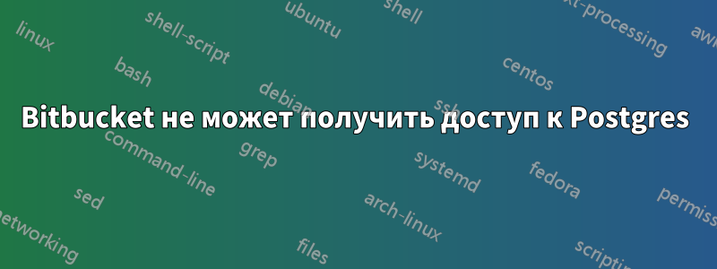 Bitbucket не может получить доступ к Postgres