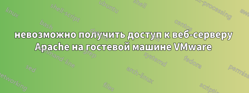 невозможно получить доступ к веб-серверу Apache на гостевой машине VMware