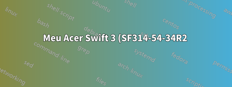 Meu Acer Swift 3 (SF314-54-34R2) tem HDMI 2.0?
