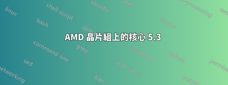 AMD 晶片組上的核心 5.3