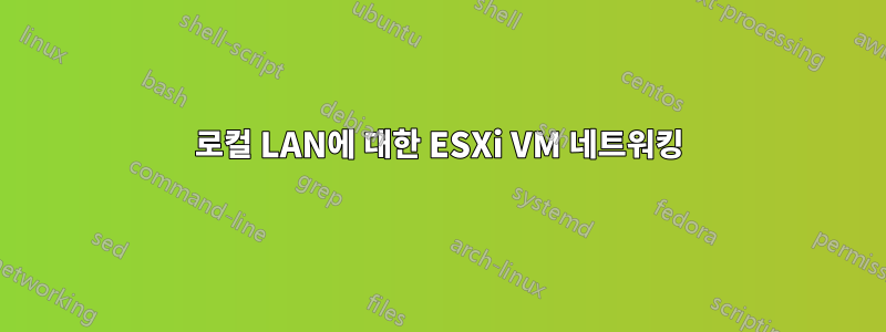 로컬 LAN에 대한 ESXi VM 네트워킹